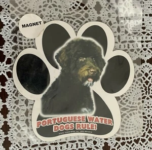 Lynco Portuguese Water Dog Paw Print Shaped Magnet School Locker Car Brand New - Picture 1 of 3