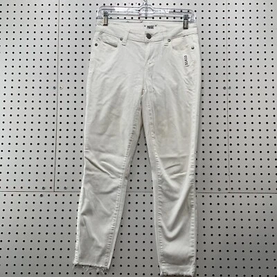 Pantalones cortos blancos Paige Verdugo para mujer talla 26x25 informales crudos HEM Foto 1 de 4