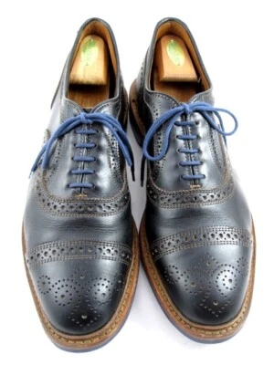 Oxford Allen Edmonds "Strandmok" Puntera-Puntera Para Hombre 10.5 D Negro Hecho en EE. UU. (584N) Foto 1 de 4