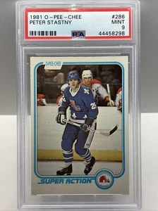 1981-82 O PEE CHEE PETER STASTNY SUPER ACTION #286 PSA 9 MINT - Picture 1 of 2