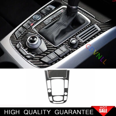 For Audi A4 A5 2009-2012 Real Carbon Fiber Central Console Gear Shift Panel Trim - Image 1 of 4