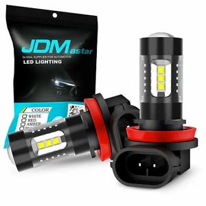 JDM ASTAR 80W H11 2000lm White LED Foglight With Projector Kit Super Bright DRL - Picture 1 of 9