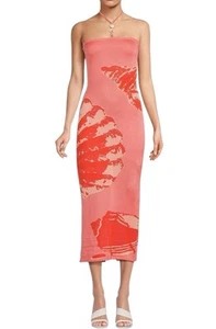 Nuevo con etiquetas Vestido ajustado estampado arrecife coralino Torn By Ronny Kobo Lola talla pequeña - Imagen 1 de 10