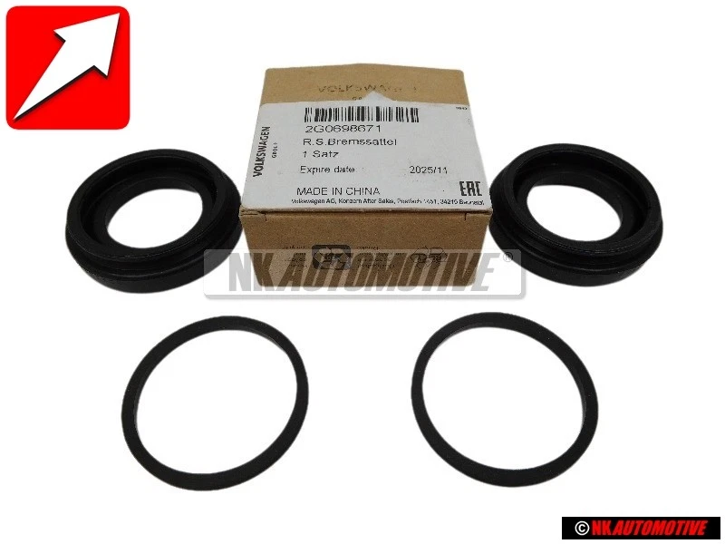 VW Original Jeu De Joints Pour Logement D'Etrier De Frein - 2G0698671 - Photo 1/1