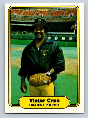 1982 Fleer #480 Victor Cruz Pittsburgh Pirates - NM/MT - Image 1 of 2