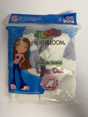 Calcetines Fruit of the Loom Fresh Sense corte bajo para niñas 6 pares zapatos talla 4-10 nuevos con etiquetas Foto 1 de 4