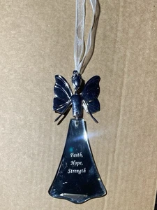 Q.C. Pass Angelic Reflections Ornament Mirror “ Faith Hope Strength “ 5.6” X 2” - Picture 1 of 13