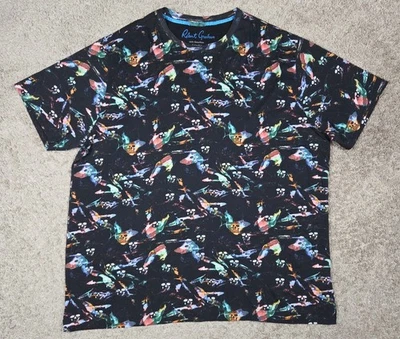 Мужская футболка Robert Graham с абстрактным принтом и черепом размер 3XLT короткий рукав - Изображение 1 из 4