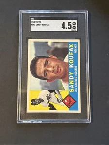 1960 Topps Sandy Koufax SGC 4.5 Los Angeles Dodgers #343 - Picture 1 of 3