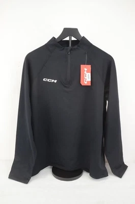 CCM Thermal Long Sleeve Tee Shirt Adult Size Medium Black (6522) - Image 1 of 3