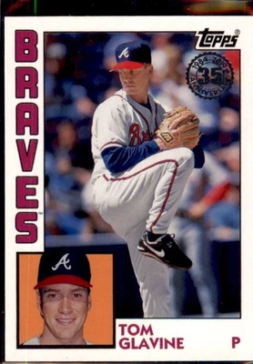 2019 Topps #T84-62 Tom Glavine 1984 Topps Baseball 35th Anniversary - Image 1 of 2