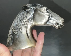 👀Vintage "Horsy" Pferdekopf versilbert Flaschenöffner Kirby & Beard Co Paris um 1930 - Bild 1 von 10