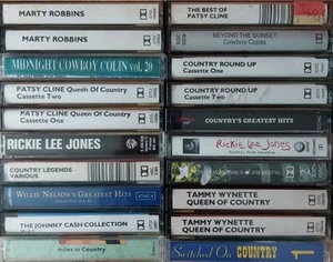 20 x COUNTRY & WESTERN Cassette Tape Albums ☆Job Lot/Bundle - All Pictured!☆ - Picture 1 of 1