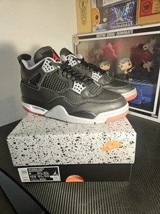 Nike Air Jordan 4 Retro Bred Reimagined 9 Men - Picture 1 of 5