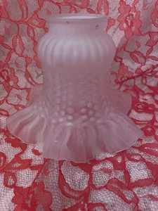 Vintage Replacement Glass Globe Ceiling Fan Shade Frosted Tulip Light - Picture 1 of 4