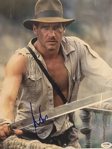 Foto auténtica firmada de Harrison Ford 11x14 con PSA LOA completo Indiana Jones - Imagen 1 de 2