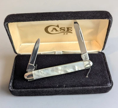 1980 Vintage Case XX 8201 MOP Mother of Pearl Senator Small Pen Knife pocket - Image 1 of 4