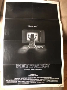 Poltergeist 27x41 Original Filmplakat gefaltet "Preis zu verkaufen" - Bild 1 von 5