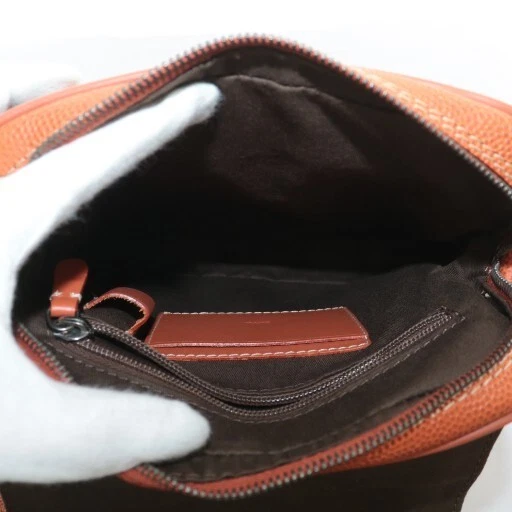 Bolso de Hombro Dunhill Lona Cuero Logo Marrón Naranja XZ GY18 Hombres s de Japón Foto 1 de 4