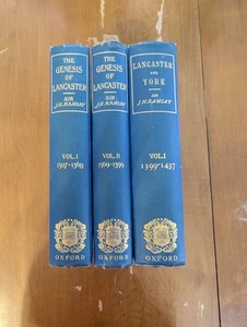Vintage English History Books 1913 J.H. Ramsay Lancaster York 3 volumes - Foto 1 di 19