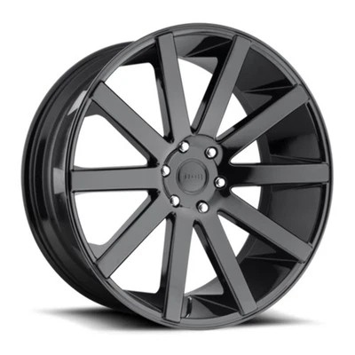 Rueda negra brillante DUB 1PC S219 Shot Calla 24x10 6x5,5 24" 20 mm para llanta Nissan Foto 1 de 4