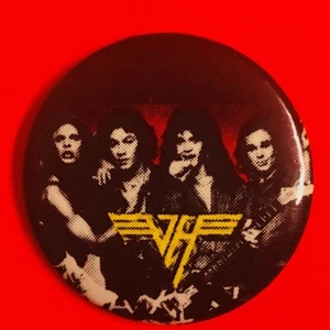 Pin Van Halen Vintage Años 80 Banda Pinback Botón Rock DLR Dave Insignia De Colección Años 80 - Imagen 1 de 2