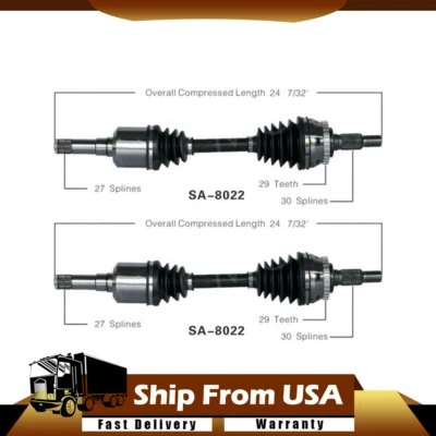 TrakMotive 2X eje delantero izquierdo delantero derecho cv compatible con Saab 9-5_WT 2002-2010 Foto 1 de 4