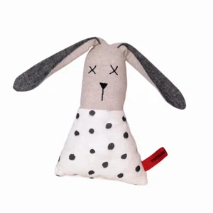 Vermont Tribe Hunk Of Junk Bunny Rabbit Doll Handmade Plush Toy 9" - Picture 1 of 4