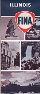 1967 FINA Road Map: Illinois NOS - Bild 1 von 1