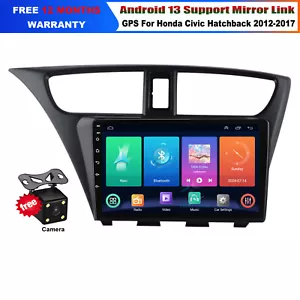 Für Honda Civic Hatchback 2012-2017 CarPlay Android 13 Autoradio Navi GPS BT DAB - Bild 1 von 21