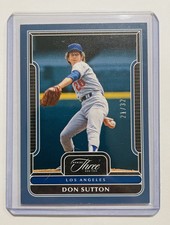 2023 Panini Three And Two Don Sutton Blue Color Match 21/32 Dodgers
