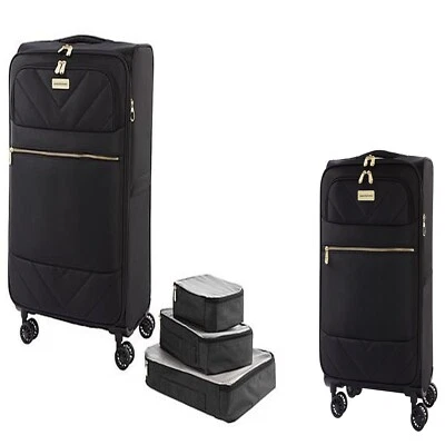 Juego de equipaje giratorio ligero expandible Samantha Brown ~ negro Foto 1 de 4