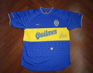 MAGLIA BOCA JUNIORS RIQUELME PALERMO 2000 camiseta jersey maillot trikot shirt - Foto 1 di 12