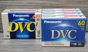 Panasonic Mini Digital Video DVC Cassette Tapes (AY-DVM60EJ) 6 Tapes New Sealed - Picture 1 of 7
