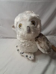 Wild Republic 12" Plush Snowy Owl Hedwig Animal White Brown Bird Soft 2014 Cute - Picture 1 of 19