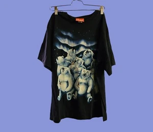 Coca-Cola Polar Bear Coke Shirt XL 1994 Vintage Single Stitch Navy Iconic USA - Picture 1 of 6