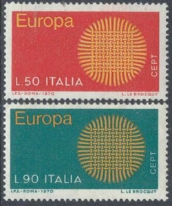Italy 1970 Europa CEPT 2v set MNH - Picture 1 of 1