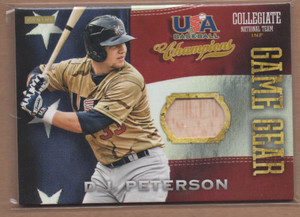 2013 USA Baseball Champions Game Gear Bats #10 D.J. Peterson