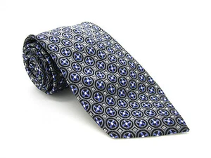 Silk Multicolor Geometric Pattern Tie - Picture 1 of 2