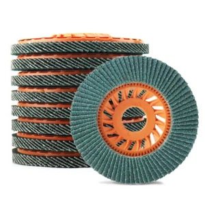 2/5/10 Stück 115 mm Fächerscheibe Zirkon Schleifscheibe zum Schleifen von Metall Stahl 60# - Bild 1 von 9