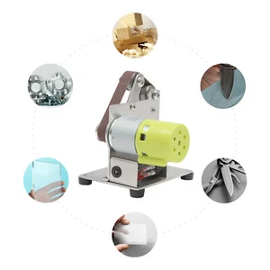 7 Zahnräder Mini-Bandschleifer Poliermaschinen-Schleifer Mit 10* Schleifbänder - Bild 1 von 19