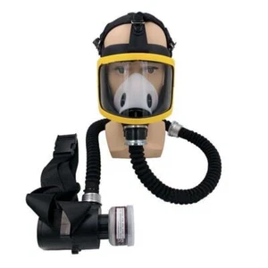 Full Face Gas Mask Flow Respirator Electric Supplied Air Fed Flow Device New - Picture 1 of 7