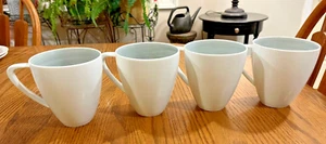 MIKASA SAVONA Grey PORCELAIN MUGS PORTUGAL - SET OF 4 EUC - Picture 1 of 12