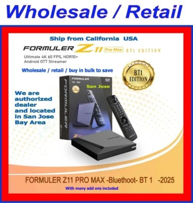 Formuler Z11 Pro BT1 Edition Wireless AX 2x2 Gigabit LAN 4GB Ram 32GB ROM 4K - Image 1 of 4