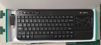 Logitech K400 Plus Wireless Touch Keyboard with Touchpad for PC connected TVs - Image 1 of 4