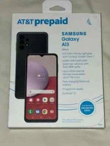 AT&T Samsung Galaxy, A13 LTE, 32GB, Black - Prepaid Smartphone - Picture 1 of 2
