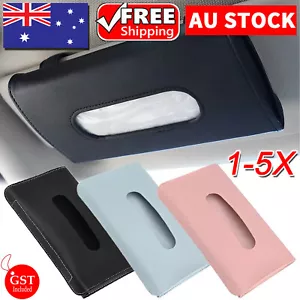 1/2X Car Tissue Holder Paper Towel Box Sun Visor Napkin Holder Car Accessories - Picture 1 of 12