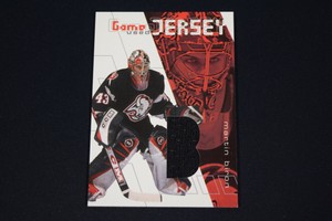 Martin Biron 2001-02 BAP Between The Pipes Game Used Jersey Relic Memorabilia