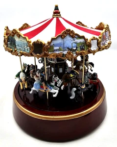 Mr. Christmas Grand Carousel Plays 30 songs Lights up See video - Picture 1 of 10