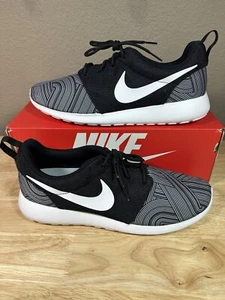 Nike Roshe One Print Black White Grey Mens Sizes 655206-011 Sneakers Shoes - Picture 1 of 6